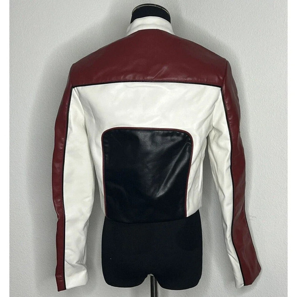 Garage Black and White Bomber Jacket NWT - Picture 2 of 7